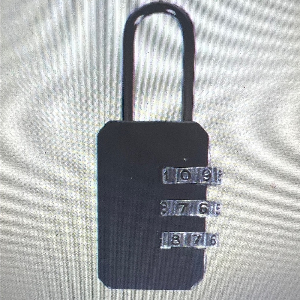 Black Combination Padlock